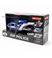 Pervaneli Işıklı ve Sesli Sürtmeli Polis Helikopteri 30 Cm