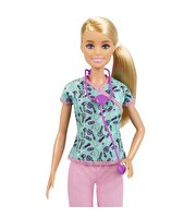 Barbie Kariyer Bebekleri Hemşire Bebek Sarı Saçlı GTW39