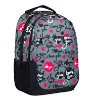 Cennec Sırt Çantası Siyah I Love You 136