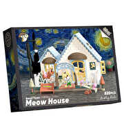 Meow House 525 Parça Kedi Evi Yapı Blokları Seti