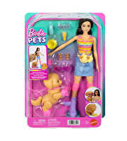 Barbie Paten Eğlencesi ve Sevimli Köpek Oyun Seti JMJ45