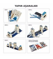 Cubic Fun Puzzle National Geographic Tower Köprüsü 3D Puzzle