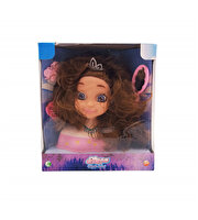 Ellisa Prenses Bebek Büst Seti Siyah Saçlı