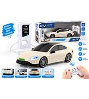Uzaktan Kumandalı Elektrikli Spor Araba ve Şarj İstasyonu Beyaz