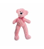 Büyük Kurdeleli Pembe Ayı 50 Cm