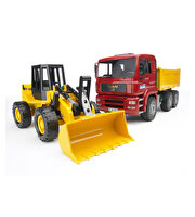 Bruder Man Damperli Kamyon ve Kepçe FR130