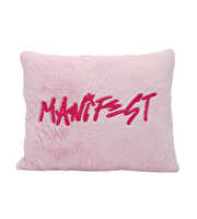 Manifest Pembe Peluş Kırlent 35×45 Cm