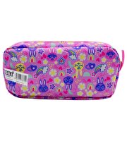 Muggle Bunny Pembe 2 Gözlü Kalemlik Çantası 7709