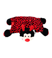 Uğur Böceği Figürlü Katlanır Peluş Yastık