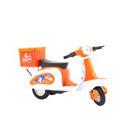 Kutulu Die Cast Turuncu Kurye Motor