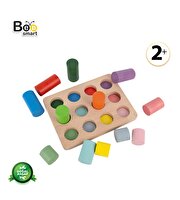 Bee Smart Montessori Ahşap Renkli Silindirler