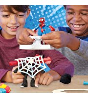 Play Doh Marvel Spider Man Fırlatma ve Dilimle Savaşı Oyun Hamuru Seti F9827