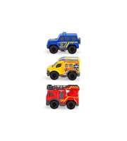 Dickie Toys Micro Rescue Force Mercedes-Benz 3 Araçlı Acil Durum Araç Seti