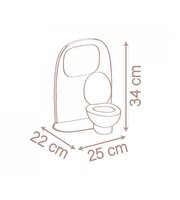 Smoby Baby Nurse Eğitici 2'si 1 Arada Tuvalet ve Lavabo Seti