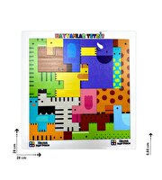 Ahşap Hayvanlar Bul Tak Tetris Beyaz Puzzle