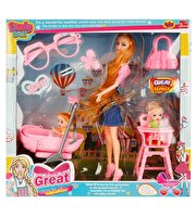 Cindy Pusetli ve Mama Sandalyeli Oyun Seti