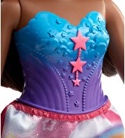 Barbie Dreamtopia Prenses Barbie Bebekler Gökkuşağı Etekli Siyahi FJC98