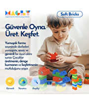 Magly Soft Bricks Yumuşak Yapı Bloklar 42 Parça