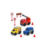 Dickie Toys Acil Durum Hizmetleri İstasyonu ve Araç Oyun Seti