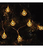 Yılbaşı Pilli Küre Figürlü Led Işık 3 Metre