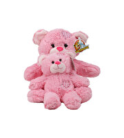 Pembe Yamalı Ayı Peluş 40 Cm