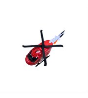 Die Cast Işıklı ve Sesli Çek Bırak Helikopter Kırmızı