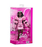 Barbie Deluxe Style Serisi Metalik Pembe Elbiseli Bebek JJN75