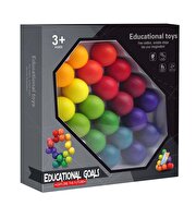 3D Gökkuşağı Renkli Plastik Eğitici Dekompresyon Toplar