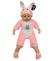 Peluş Tavşan Tulumlu Bebek 60 cm.