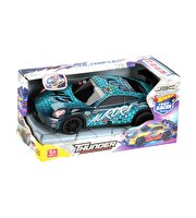 1:20 Işıklı ve Sesli Aurora Yarış Arabası Mavi