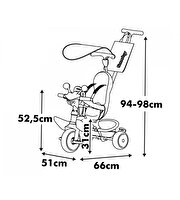 Smoby Baby Driver Gri Üç Tekerlekli Bisiklet