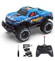 1:20 Fight Kumandalı Full Fonksi̇yon Işıklı Araba Kamyonet Mavi̇