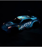 1:20 Işıklı ve Sesli Aurora Yarış Arabası Mavi