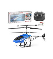 Işıklı Şarjlı 2.4 GHz Uzaktan Kumandalı Helikopter Mavi