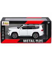 Toyota Land Cruiser Metal Model Araba 1:24 Ölçek Beyaz Araba
