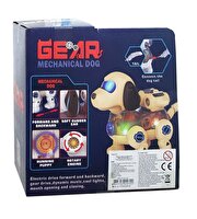 Işıklı Müzikli ve Hareketli Beyaz Robot Köpek