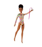 Barbie Ritmik Jimnastikçi Siyah Saçlı Bebek GTW37