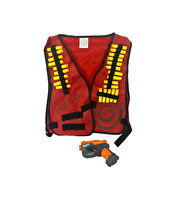 Avcı Yelek ve Tabanca Seti Kırmızı