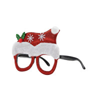 Yılbaşı Konsept Noel Şapkalı Gözlük
