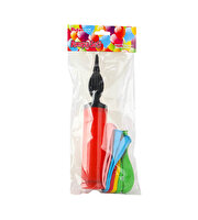 Parti Balon Pompa Seti Kırmızı