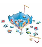 Ahşap Manyetik Tutmalı Balık Oyunu