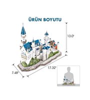 Nessiworld National Geographic 3D Puzzle Neuschwanstein Kalesi Almanya