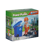 Power Planet Temizlik Görevlisi Figürlü Yapı Blok Oyuncak Seti D