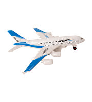 Çek Bırak Die Cast Uçak A380 Mavi