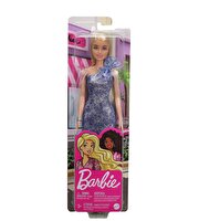 Barbie Pırıltılı Barbie Bebekler Mavi Elbiseli GRB32