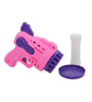 Pi̇lli̇ Işıklı Köpük Atan Pembe Tabanca