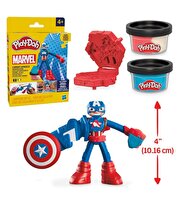 Play Doh Marvel Figürü ve Oyun Hamuru Seti Captain America G0056