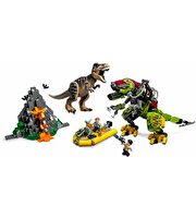 LEGO® Jurassic World T. Rex ile Dinozor Robotu Savaşı 75938
