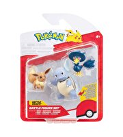 Pokemon Battle 3'lü Fi̇gür Seti̇ Eeve Wartortle Murkrow
