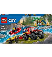 LEGO City 4x4 Kurtarma Botlu İtfaiye Kamyonu 60412